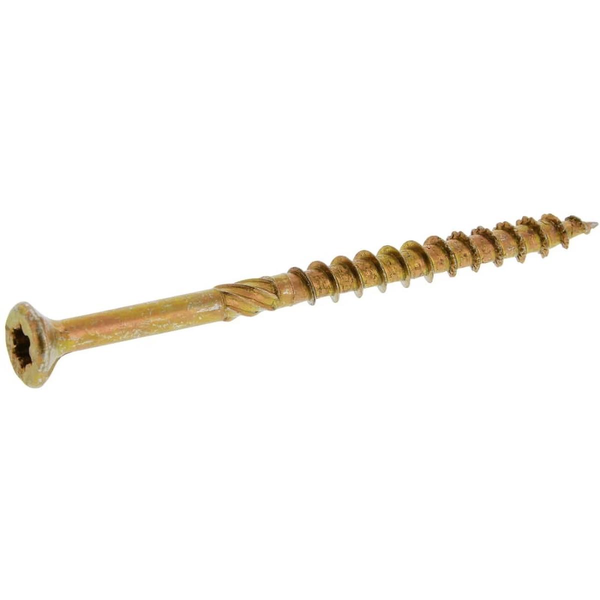 Deck Screw Yellow Sq 3-1/2"  1# Box