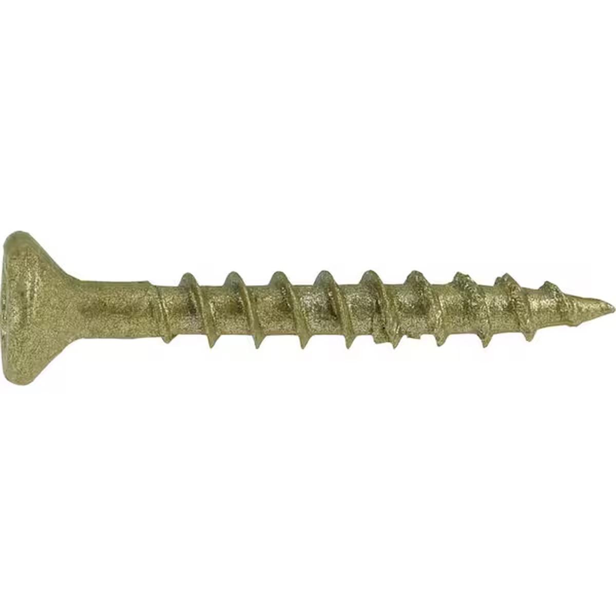 Deck Screw Yellow Sq 1-1/4"  5# Box Alt #2