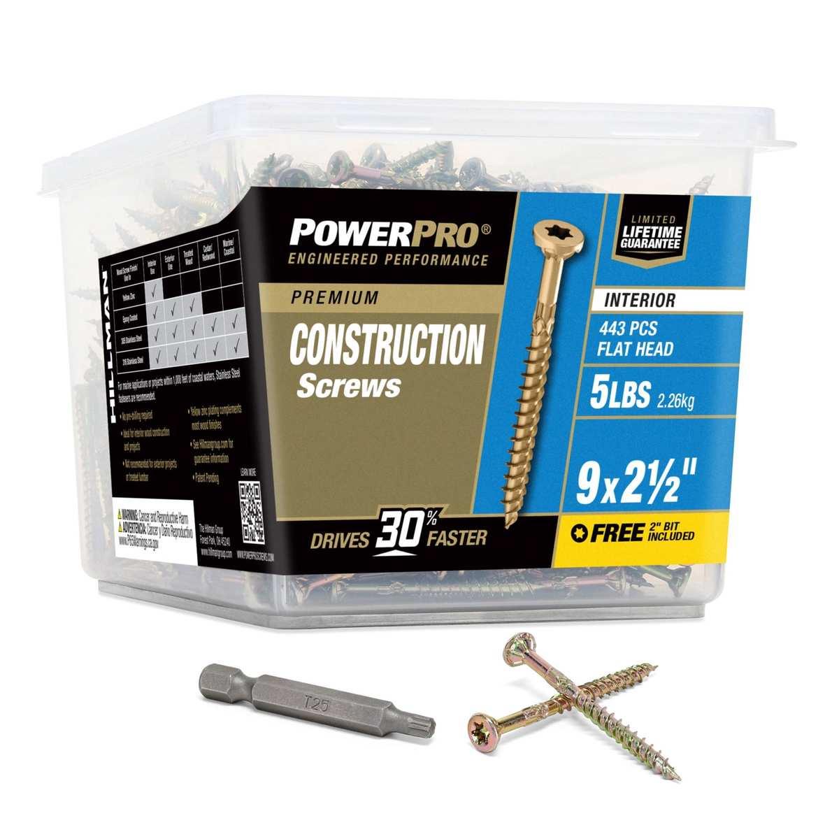5Lb Ppv4 Interior Wood Screw s 9X2 1/2