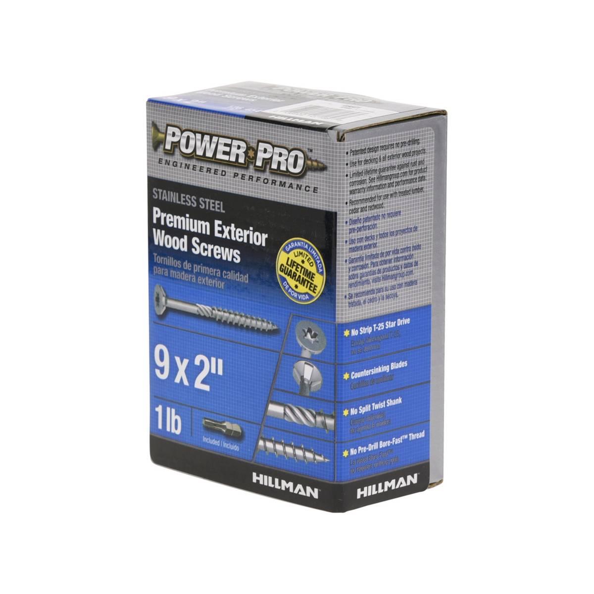 1Lb Ppv4 305Stainless Steel Ext Wood Screw s S 9X2 Alt #3