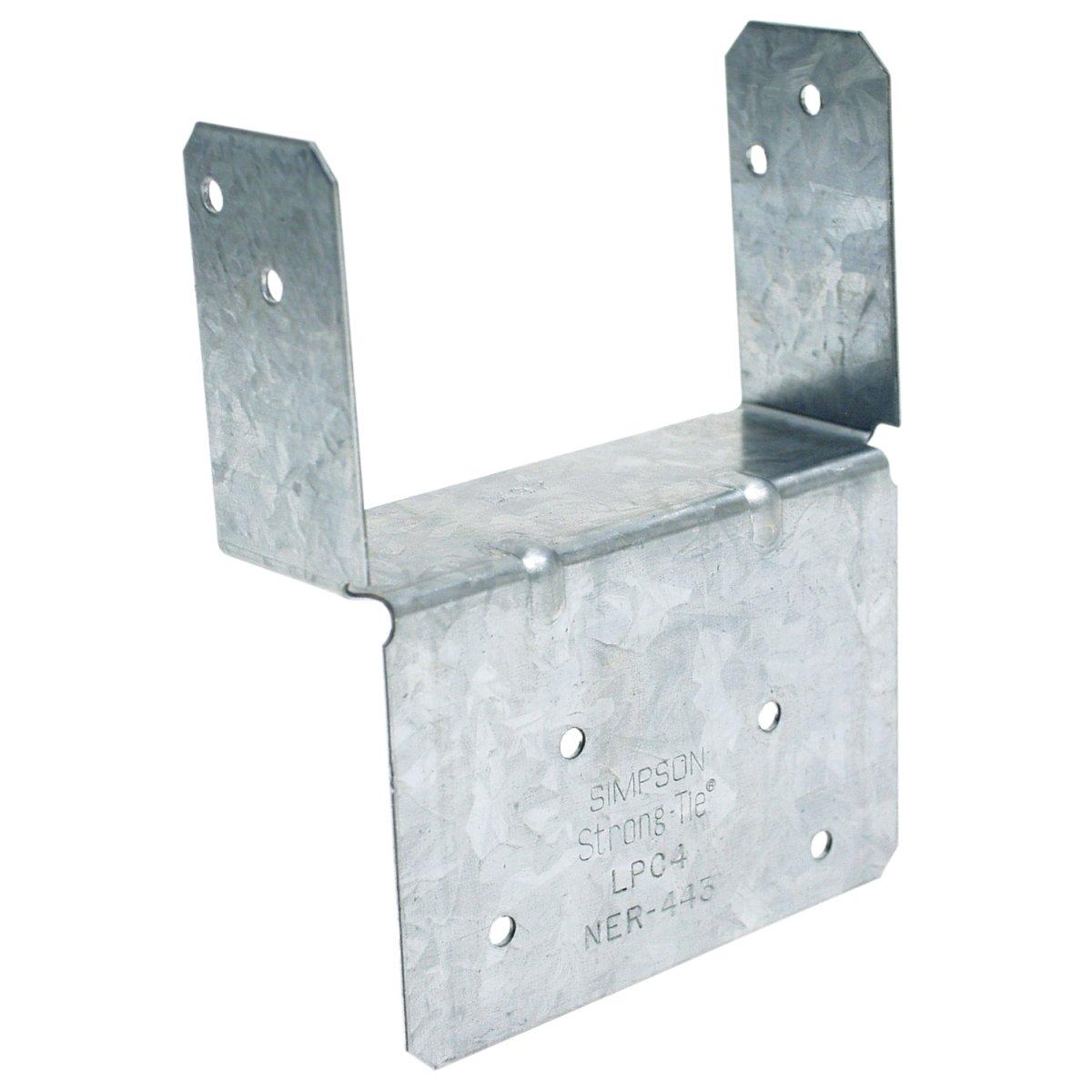 Simpson Strong-Tie LPC Series LPC4Z Light Post Cap, 4 x 4 in Post/Joist, Steel, ZMAX