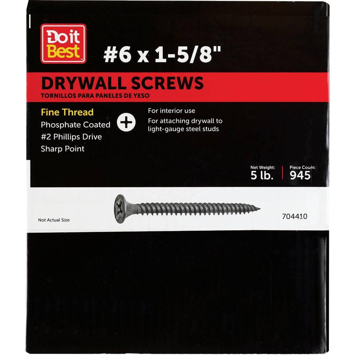 5# 6 X 1 5/8 Crse DrywallScrew Alt #1