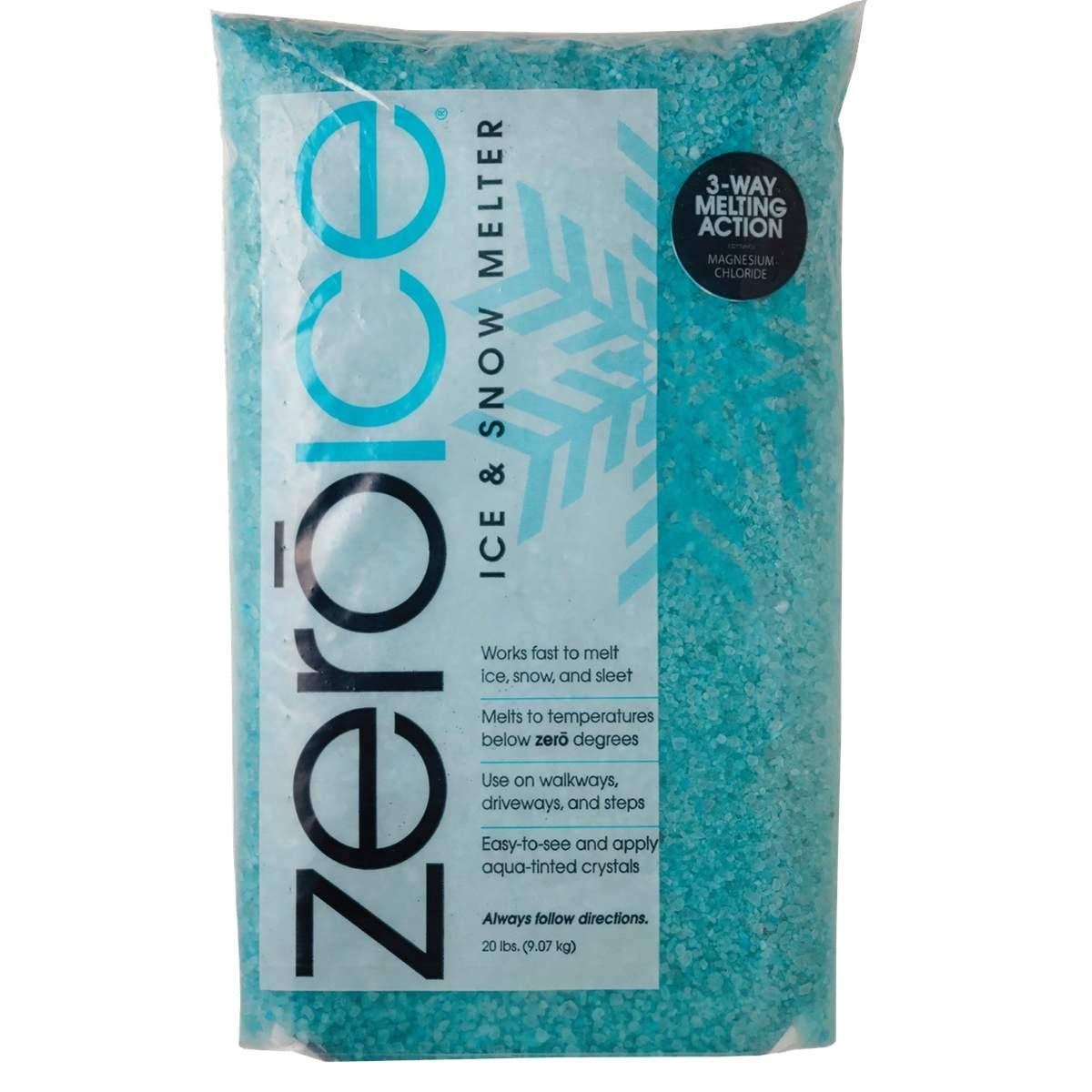HJE Zero Ice Crystals Ice & Snow Melter Ice Melter Granular 20 lb Bag