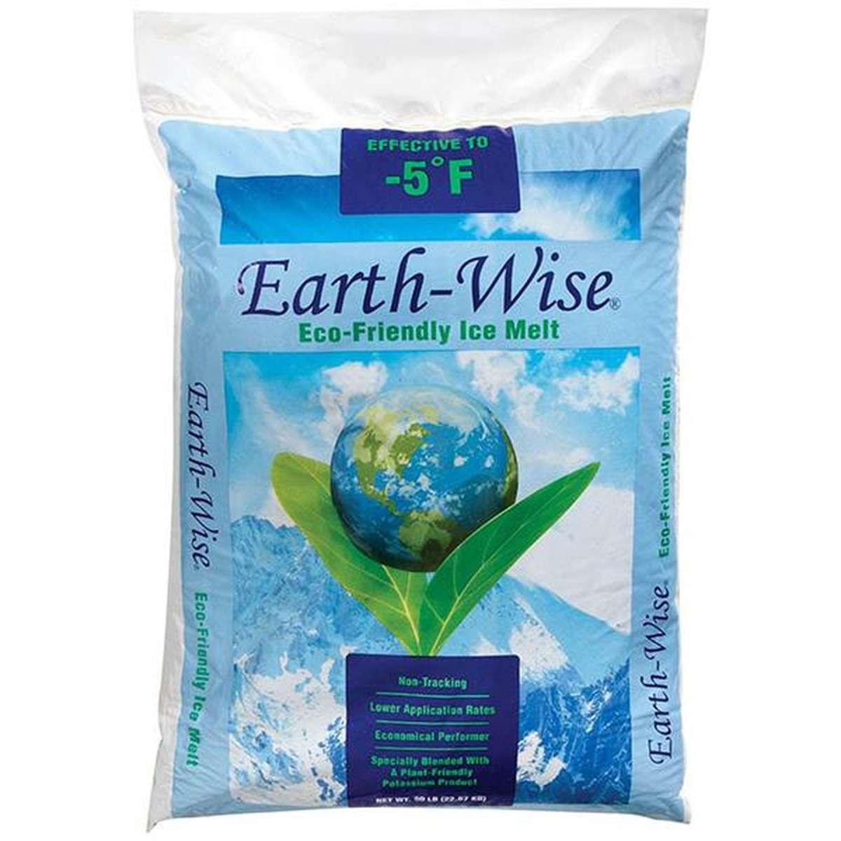 Earth-Wise Ice Melt, Granular Aqua White, 50 lb Bag
