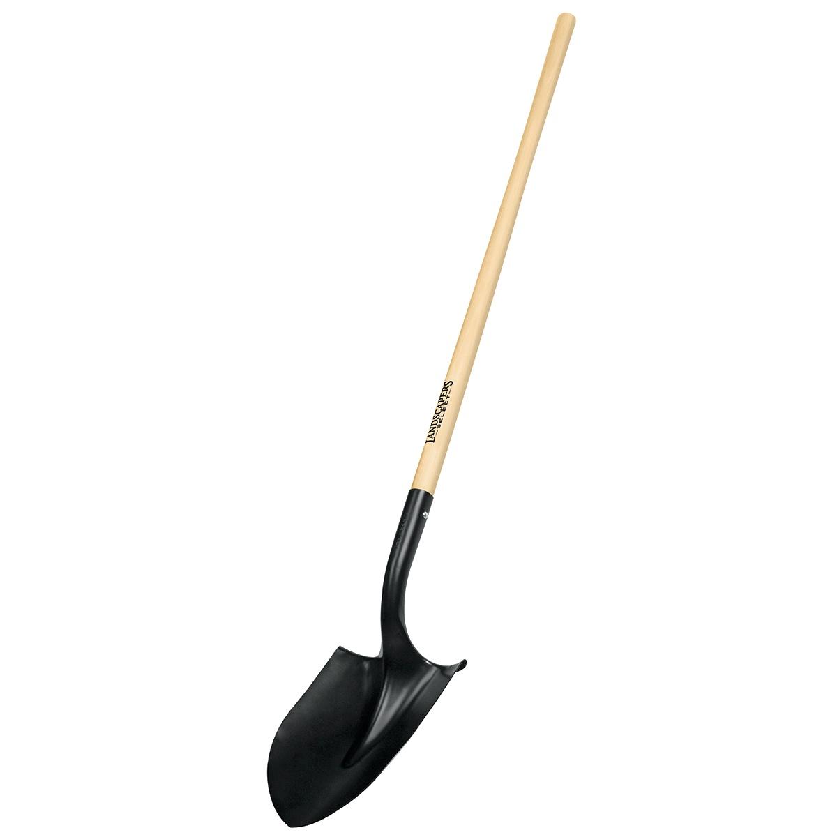 LONG WOOD ROUND SHOVEL