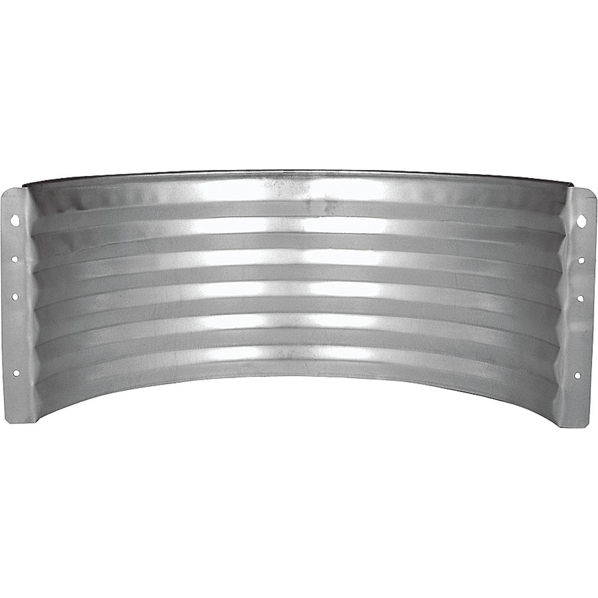 Marshall Stamping AWR24/683 Area Wall, 16 in L, 37 in W, 24 in H, Galvanized Steel