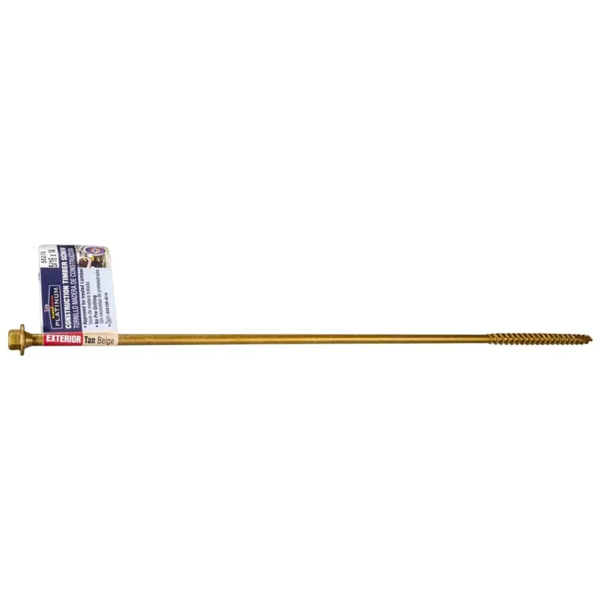 5/16 x 14 in SaberDrive Hex Head Timber Construction Screws Tan XL1500 20-Pack
