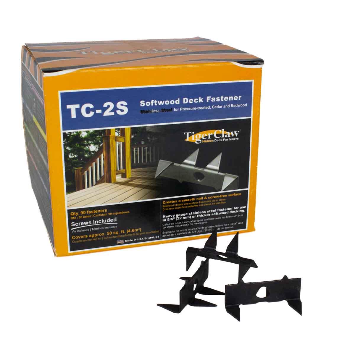 Tiger Claw TC-2S Hidden Deck Fasteners 90-Pack Alt #2