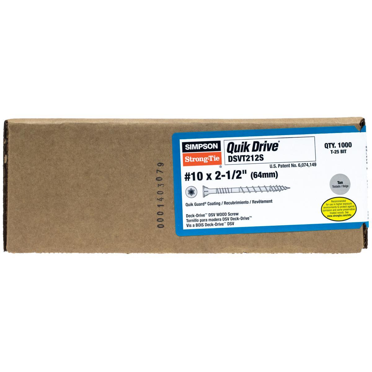 Simpson Strong-Tie Deck-Drive DSV Collated Wood Screws Alt #1