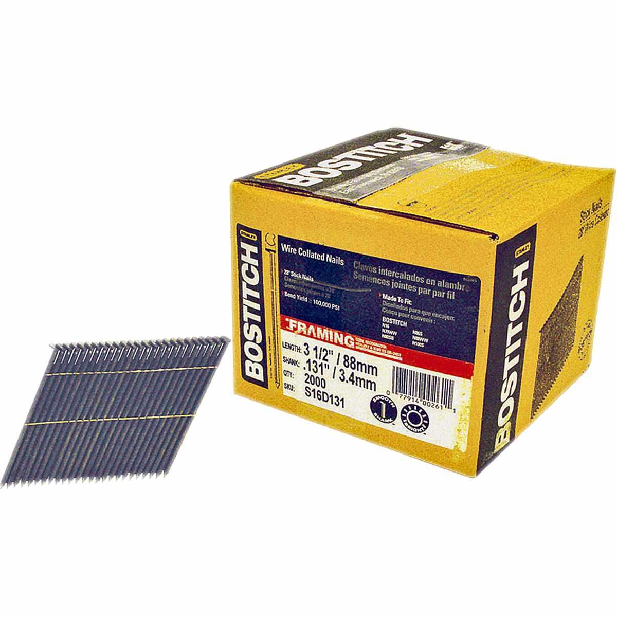 STICK NAIL 3 1/2" 16D WW