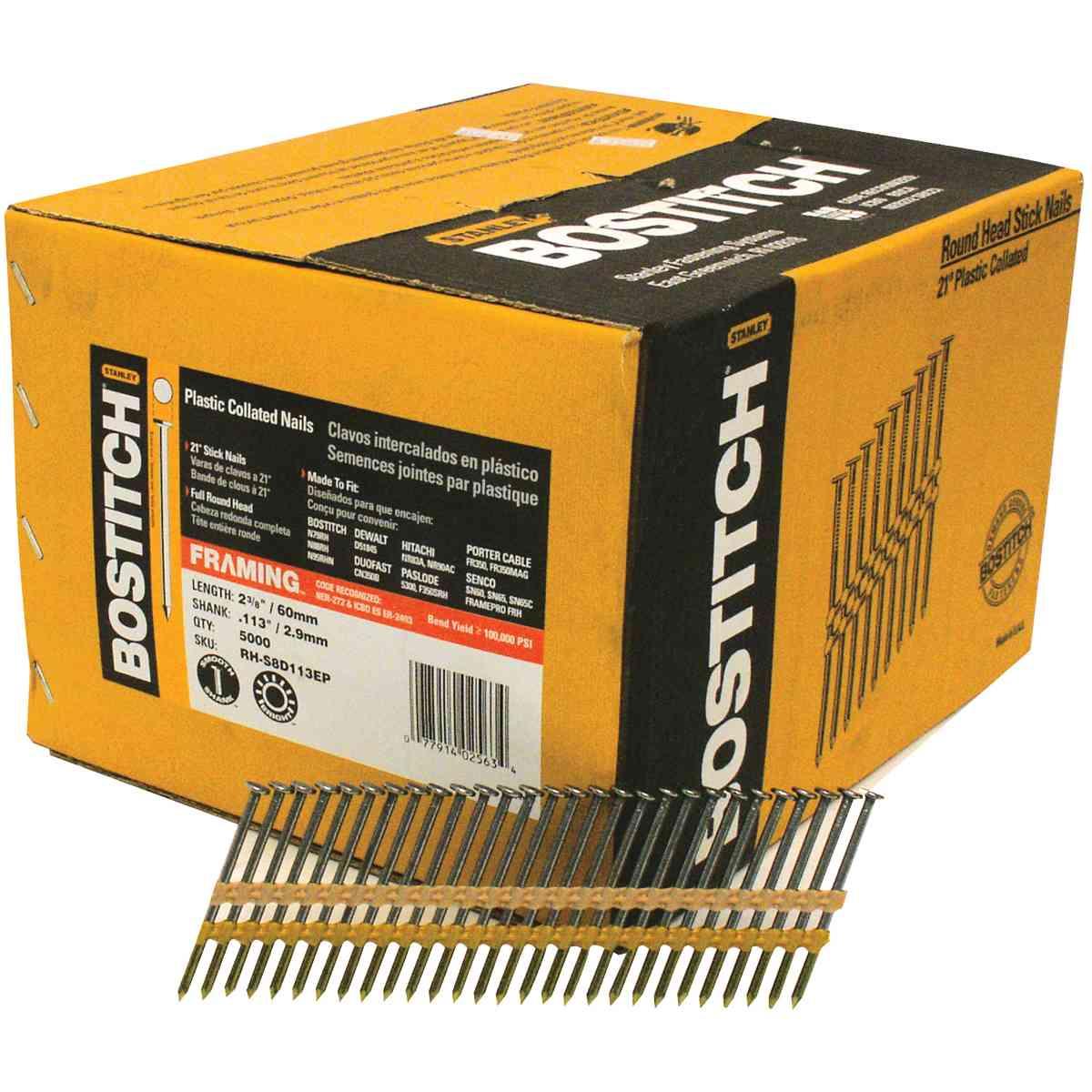 STICK NAIL 2 3/8" 8D PC