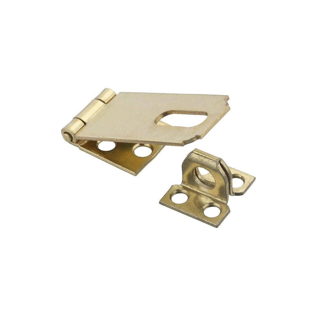 National Hardware V30 Series Steel Safety Hasp, 2-1/2" L x 1" W, Brass