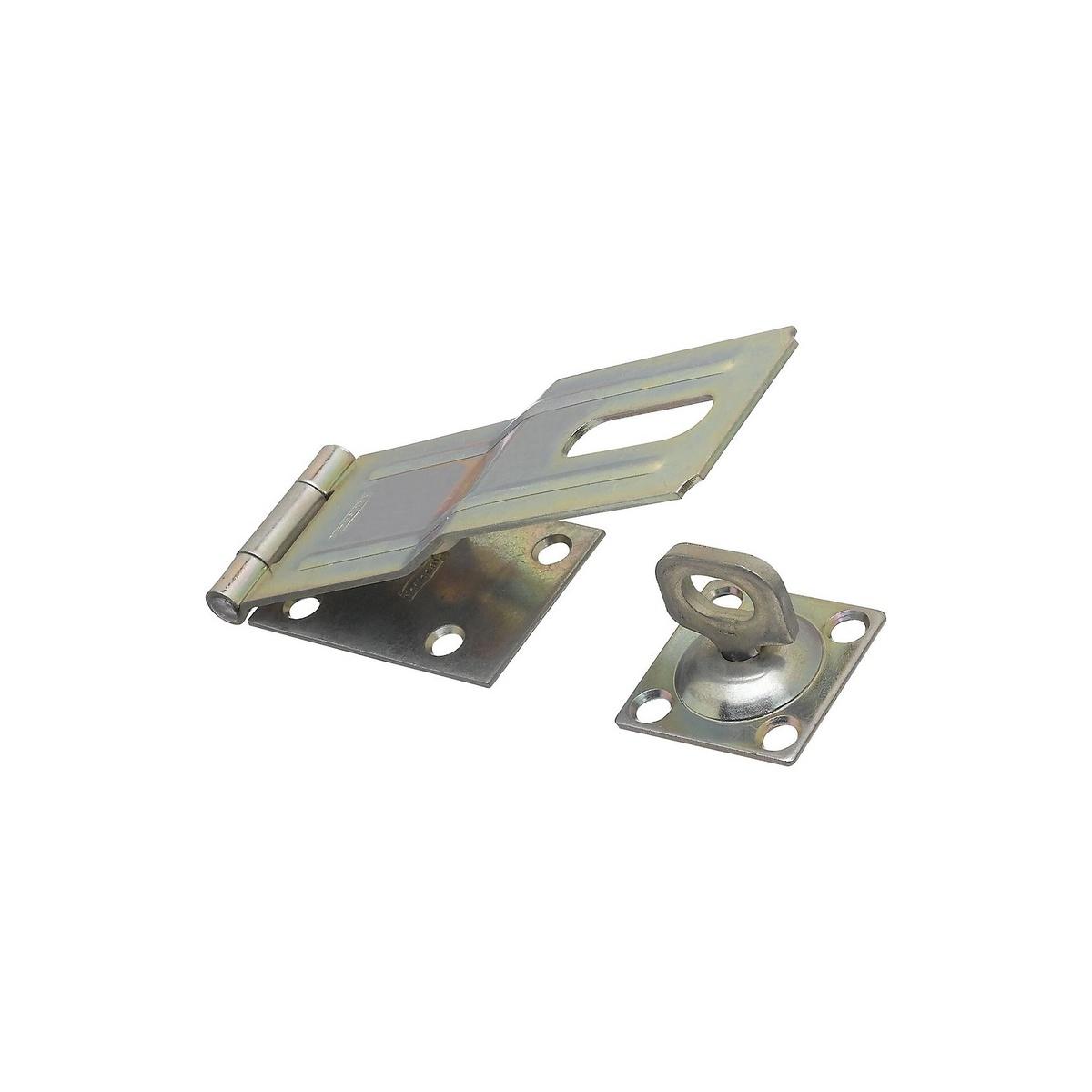 National Hardware V32 Series Steel Safety Hasp, 4-1/2" L x 1-1/2" W, Zinc