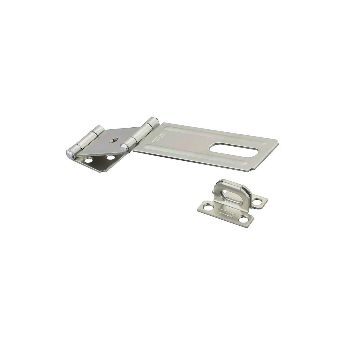 National Hardware V34 Series Safety Hasp, 4-1/2" L x 1-1/2" W, Zinc
