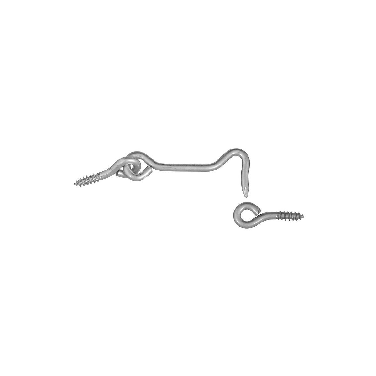 National Hardware Zinc-Plated Steel Hook and Eye 2-Pack 2-1/2"