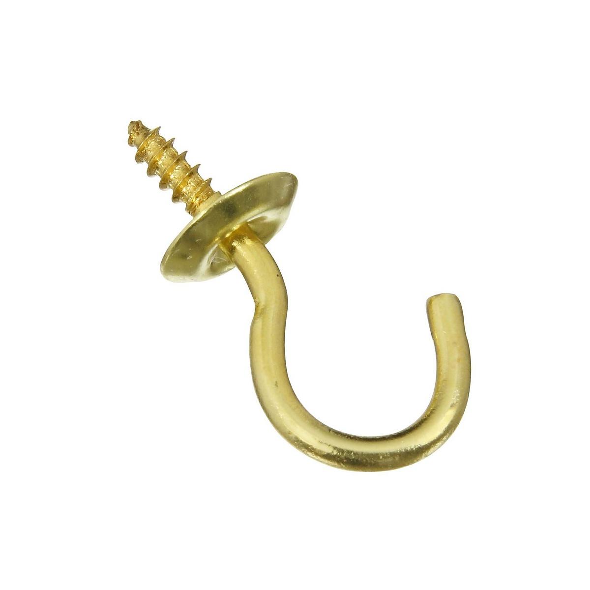 3/4" CUP HOOK BRASS