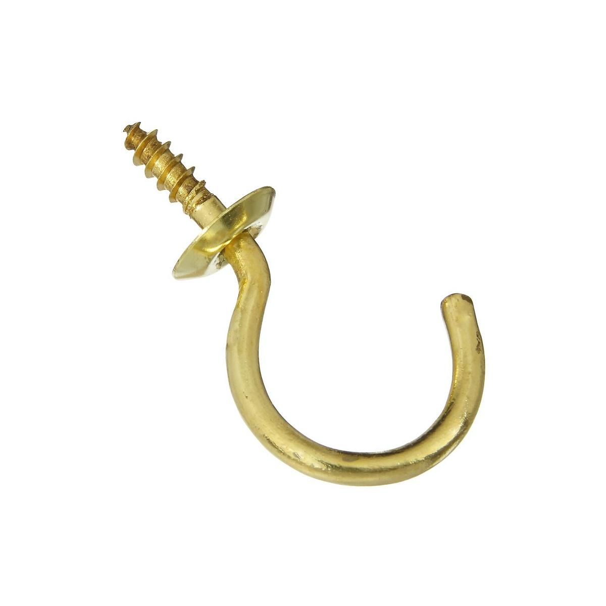 1-1/4" CUP HOOK BRASS