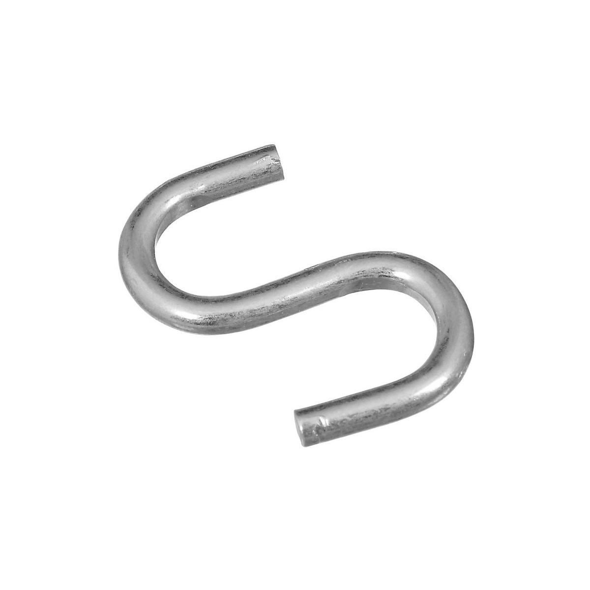 1" HEAVY OPEN S HOOK ZINC