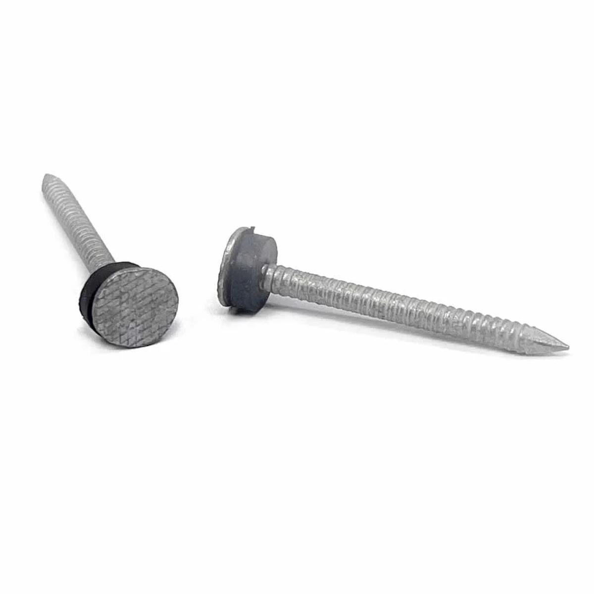 1 3/4-in 5D Hot Dipped Galvanized  Ring Shank Roofing Nails Neoprene Washer 1-Lb