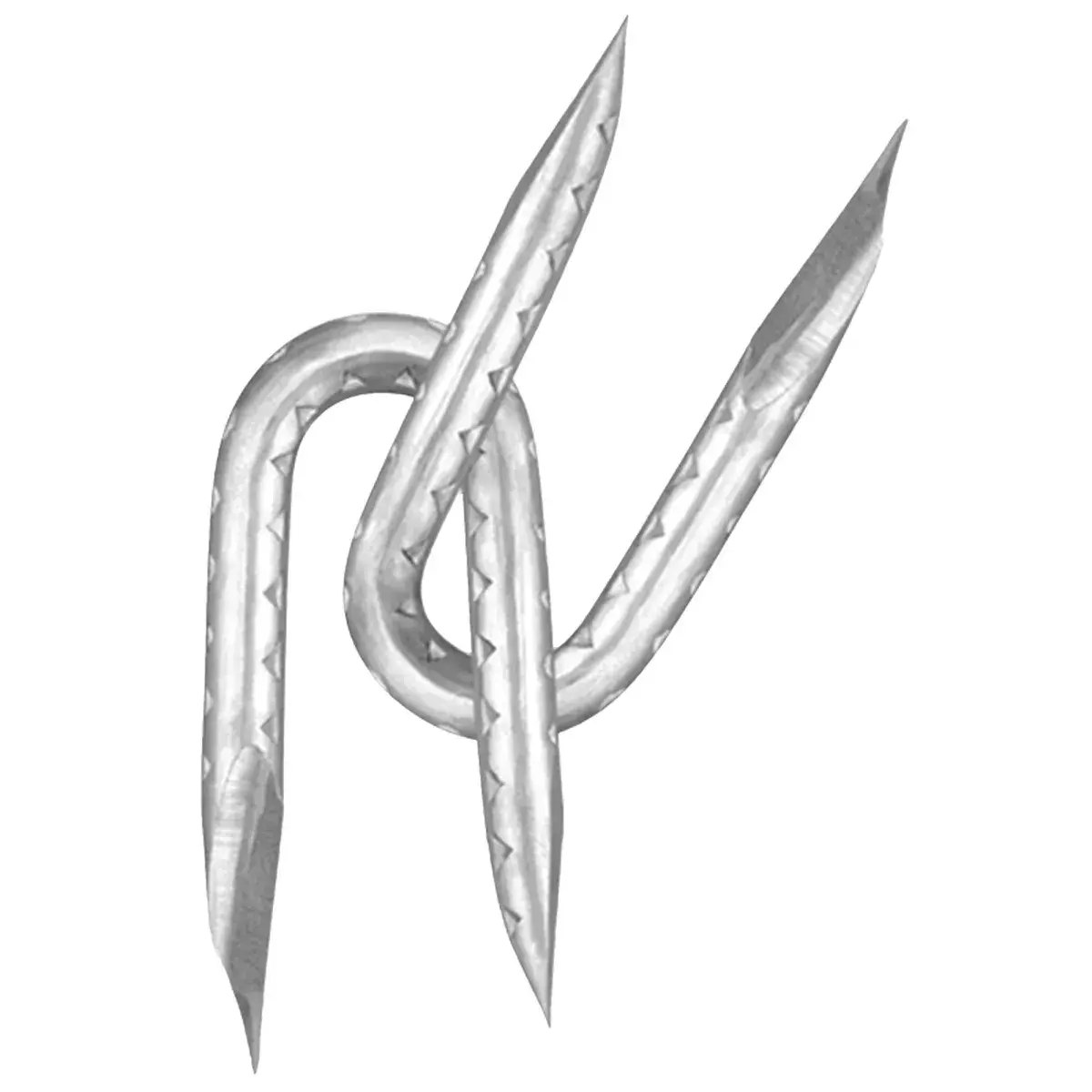 Rangemaster 7405 Fence Staple, 9 ga, Galvanized, 1-3/4 in L