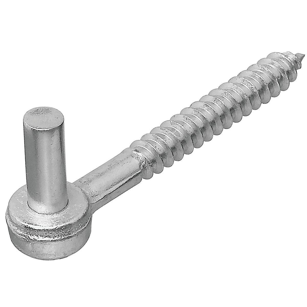 1/2 X 4-in Gate Screw Hook Zinc Plated