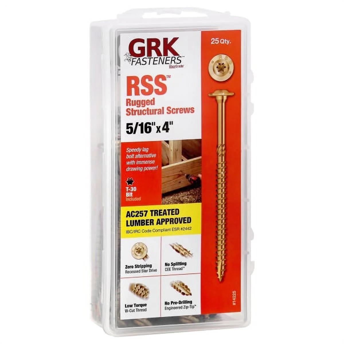 Rss 5/16" X 4" Mini Handy Pak Screws