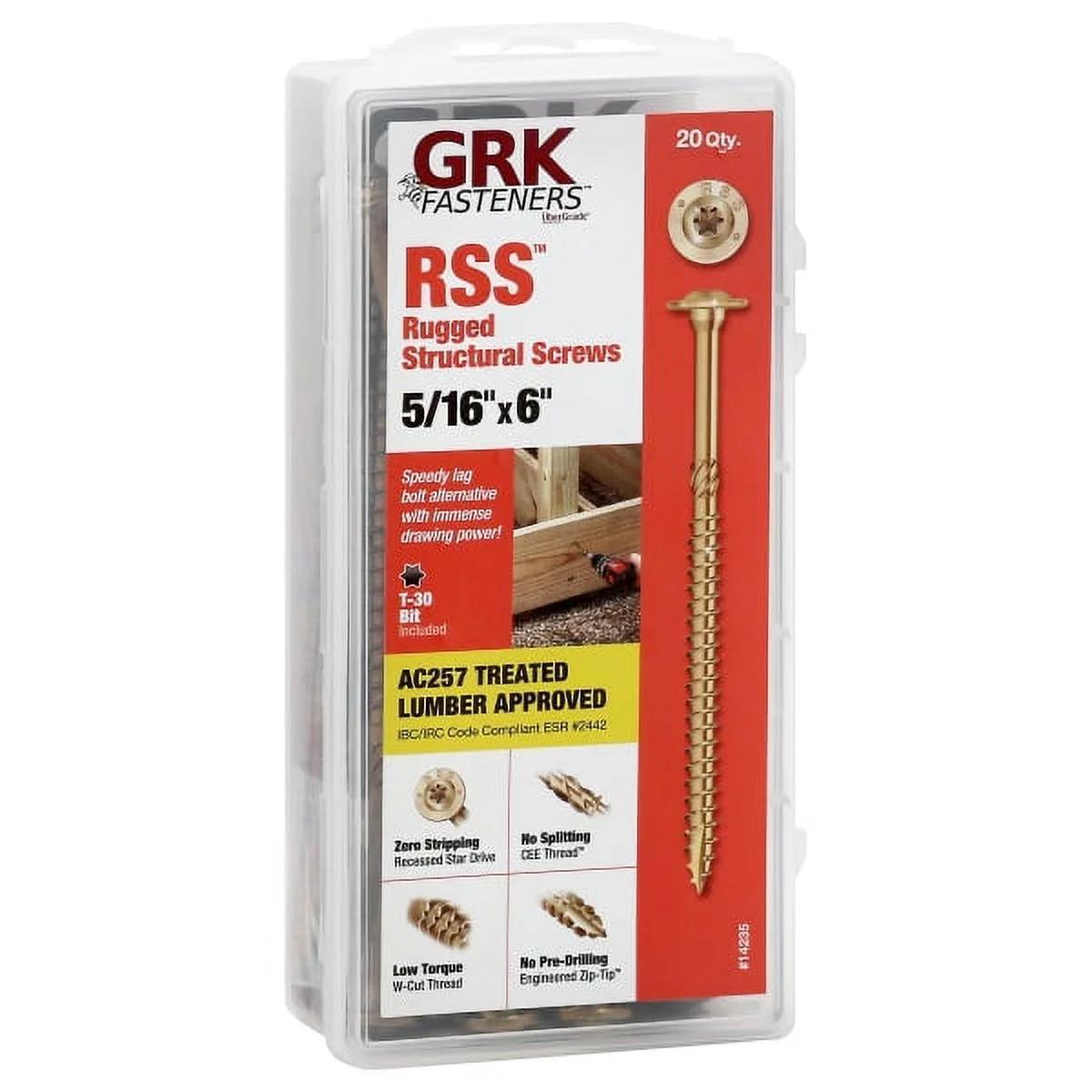 Rss 5/16" X 6" Mini Handy Screws Pak