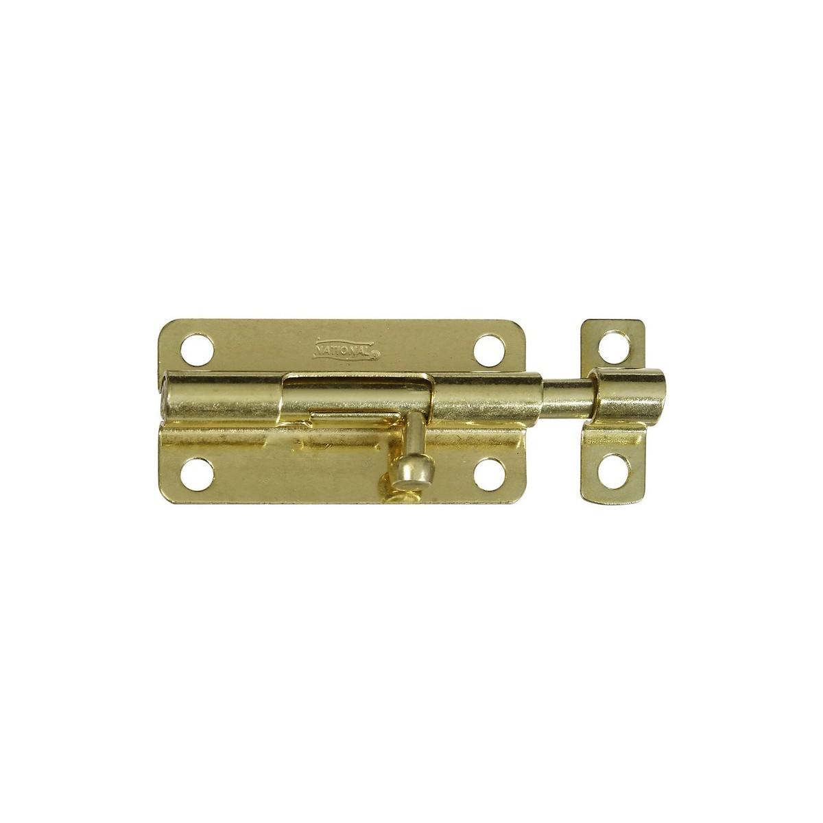 National Hardware 4" Brass Barrel Bolt