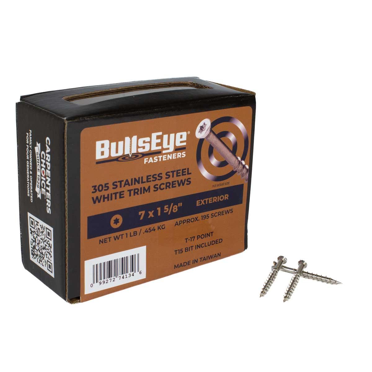 1-5/8-in Stainless Steel Trim Screws White 1-Lb Alt #2