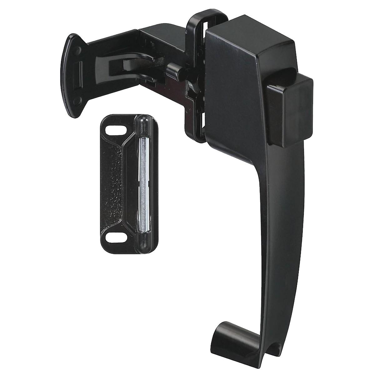 National Hardware Black Pushbutton Latch 1-3/4"