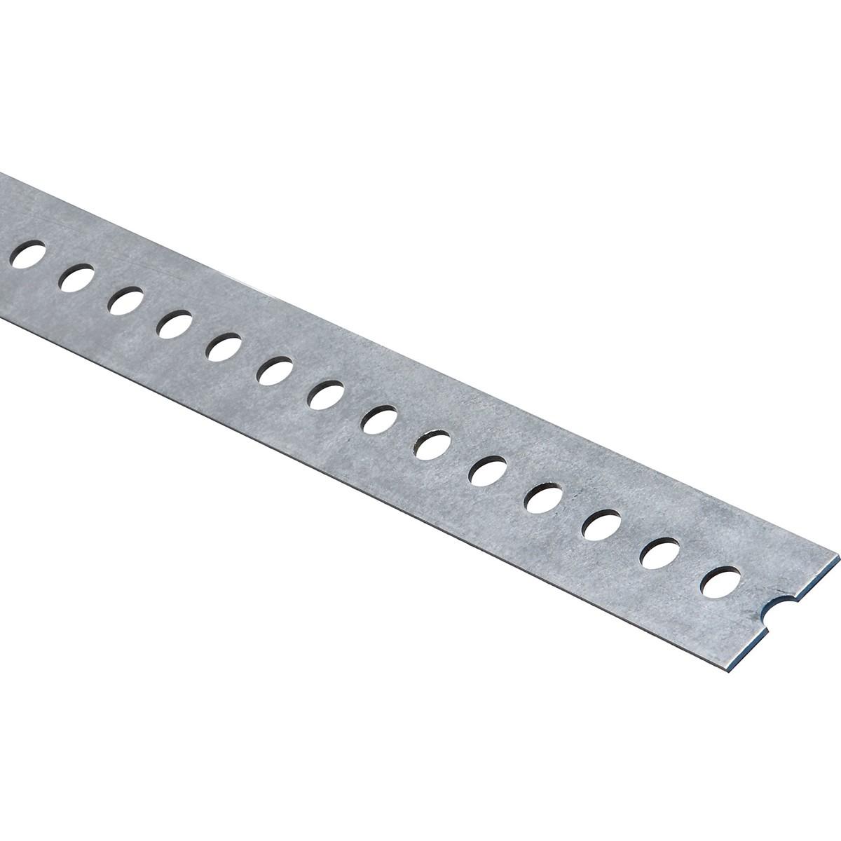 SLOTTED FLAT 1-3/8" X 72" GALV