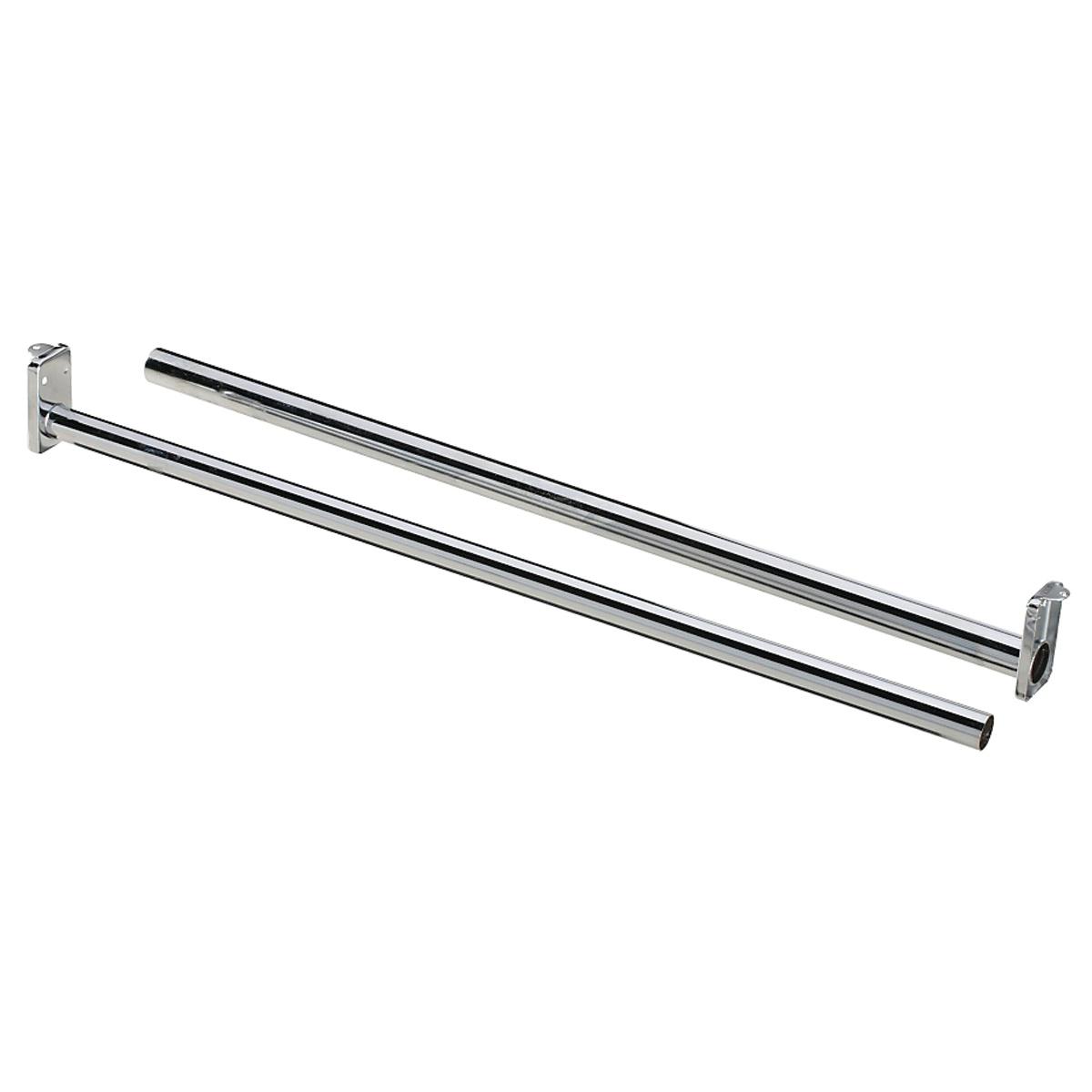 National Hardware Bright Steel Adjustable Closet Rod 72-120