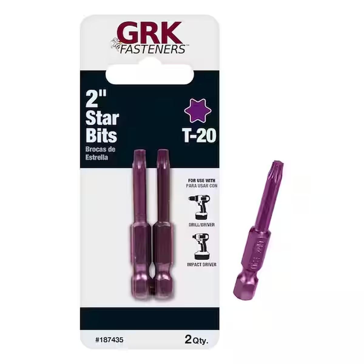 Insert Bit 2" Torx T-20 2Pk