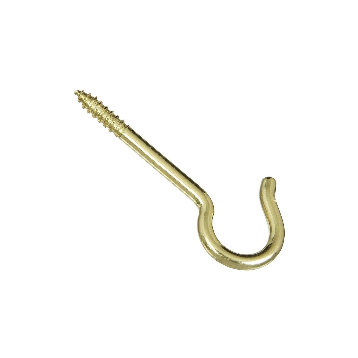 CEILING HOOK SOLID BRASS 8"