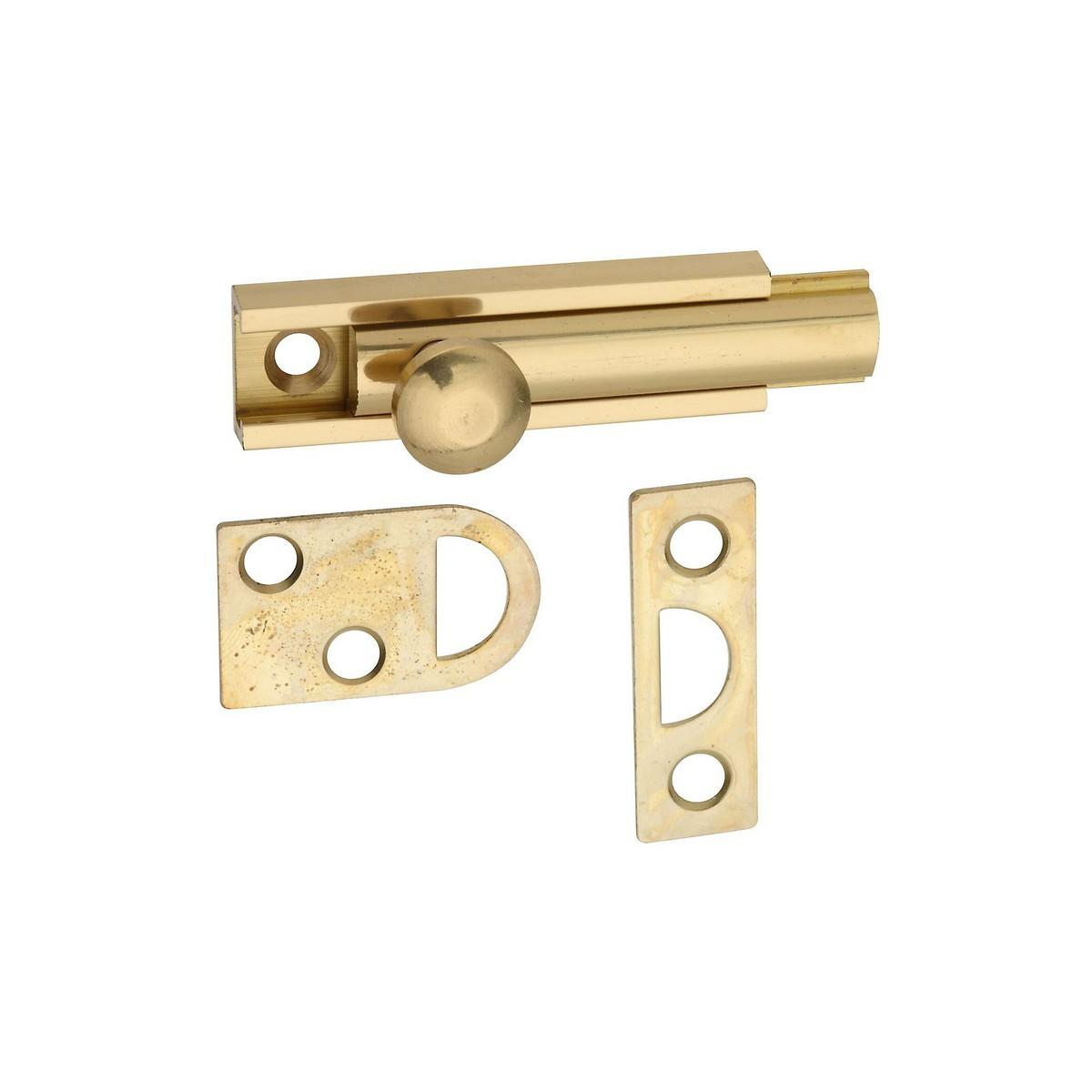 National Hardware Solid Brass Flush Bolt 2"