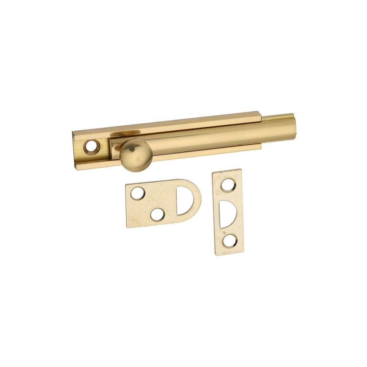 National Hardware Brass Flush Bolt 3"