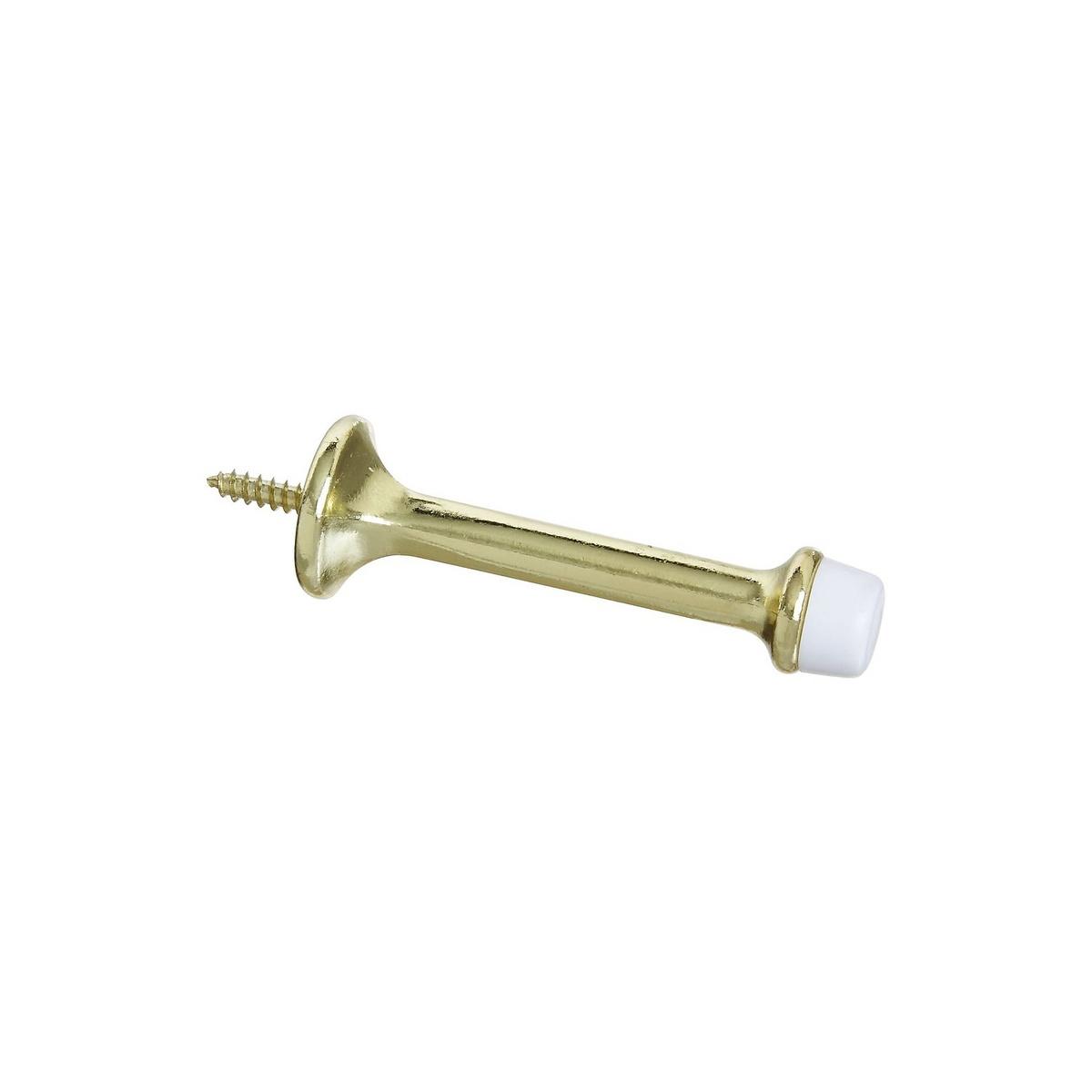 National Hardware Brass Rigid Door Stop 3"