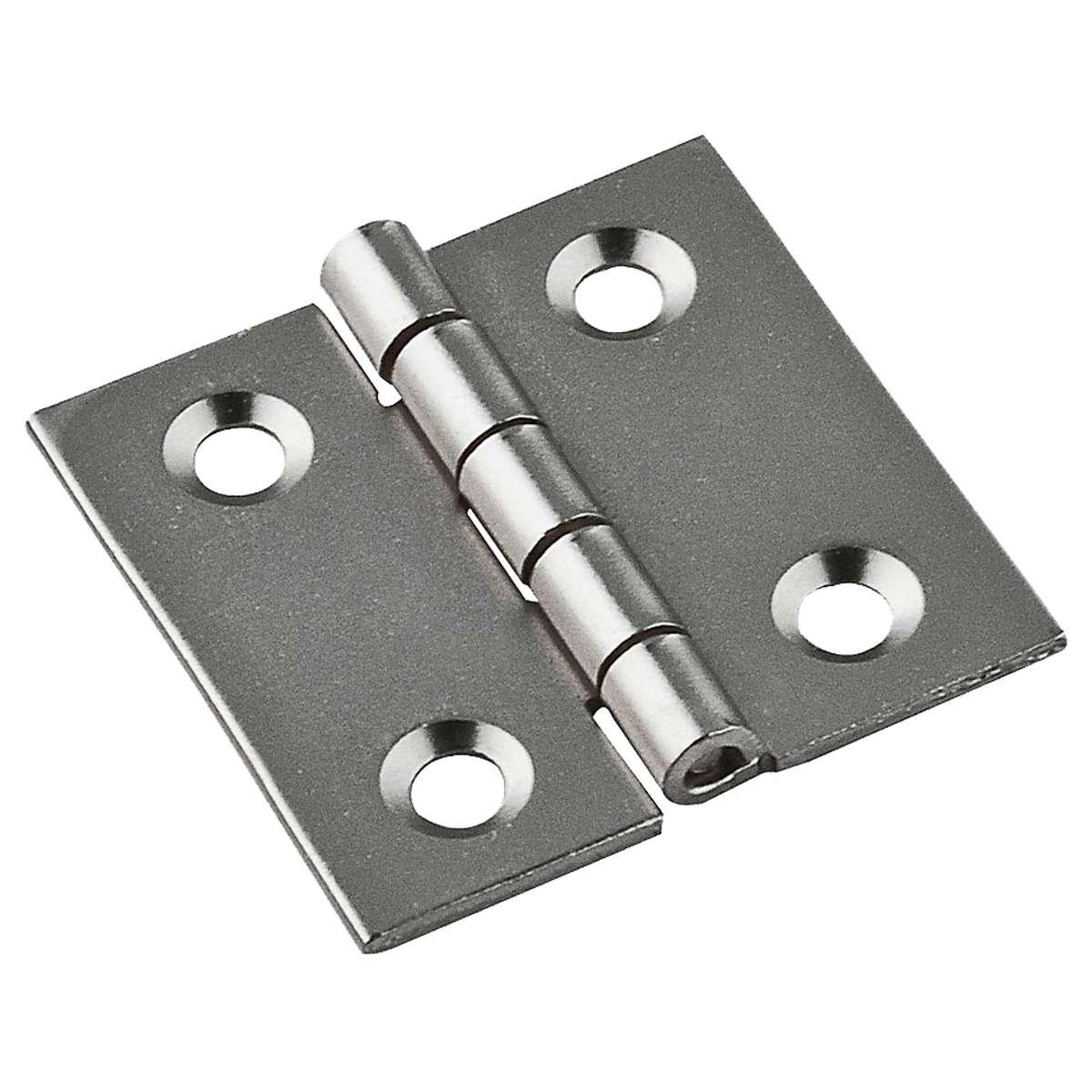 National Hardware Decorative Broad Hinge Satin Nickel
