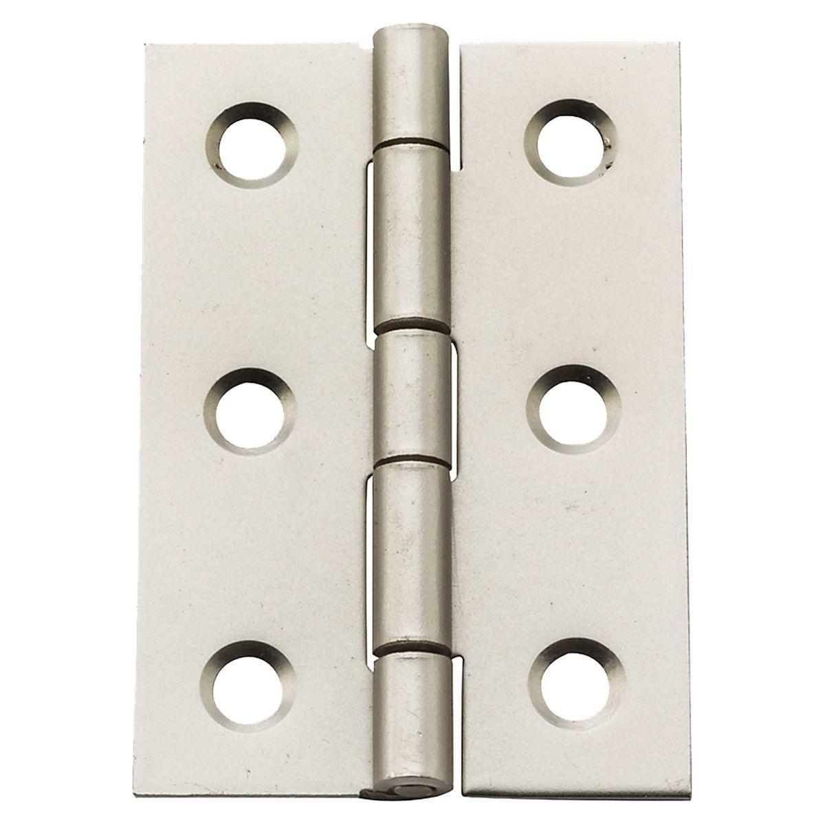 National Hardware Decorative Broad Hinge Satin Nickel 2"