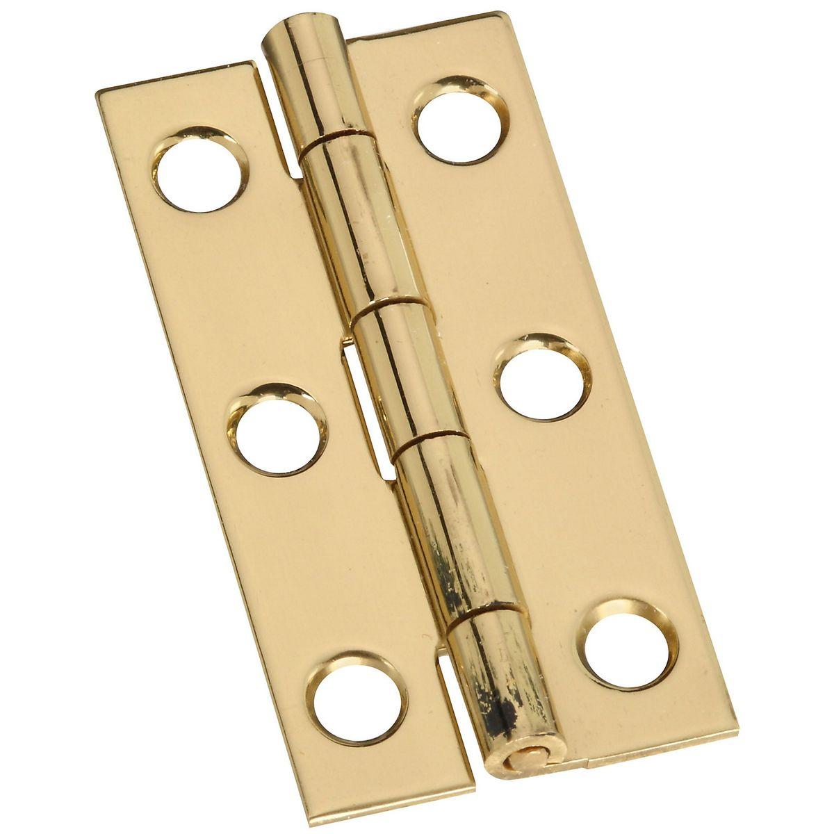 National Hardware Solid Brass Decorative Narrow Hinge