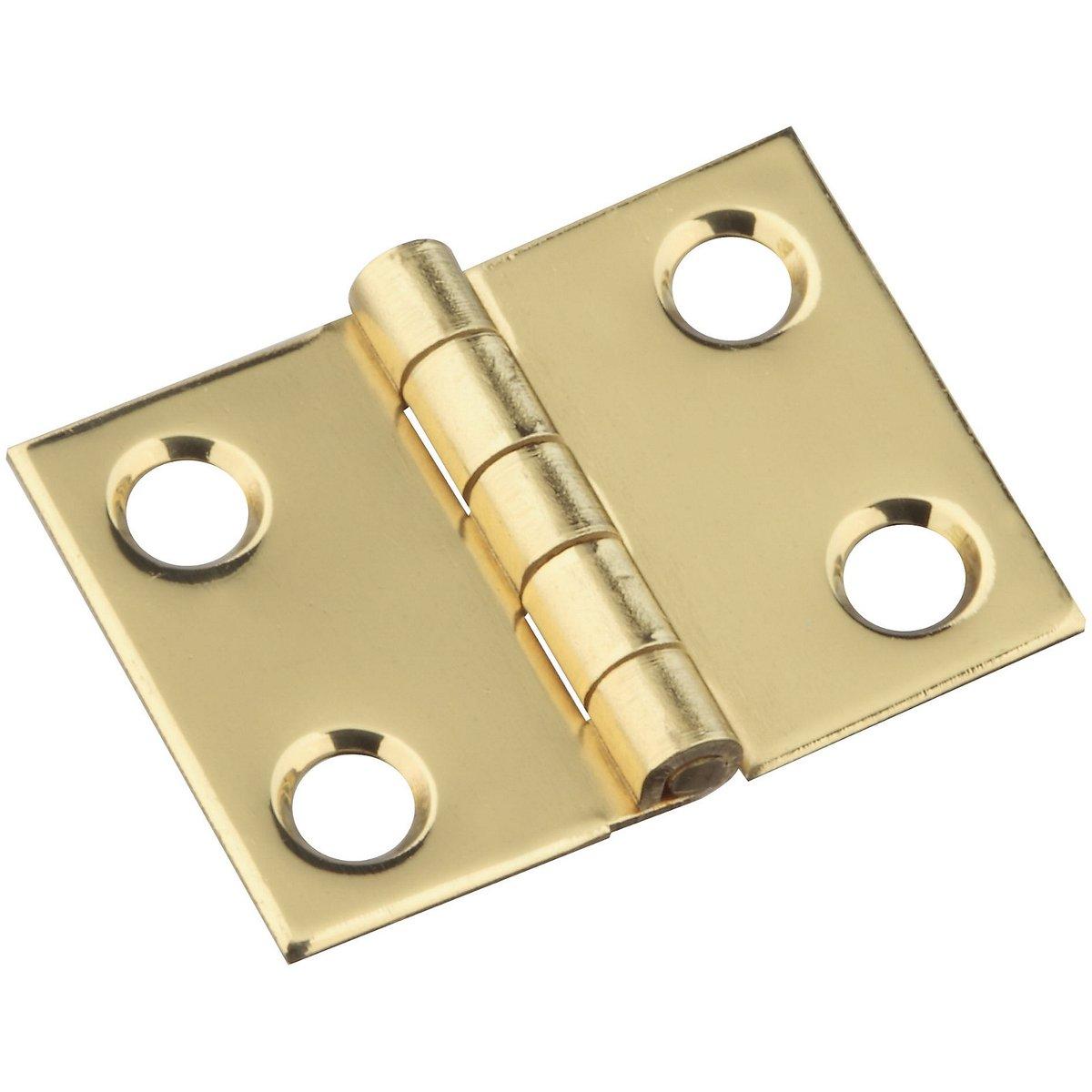 National Hardware Solid Brass Decorative Broad Hinge