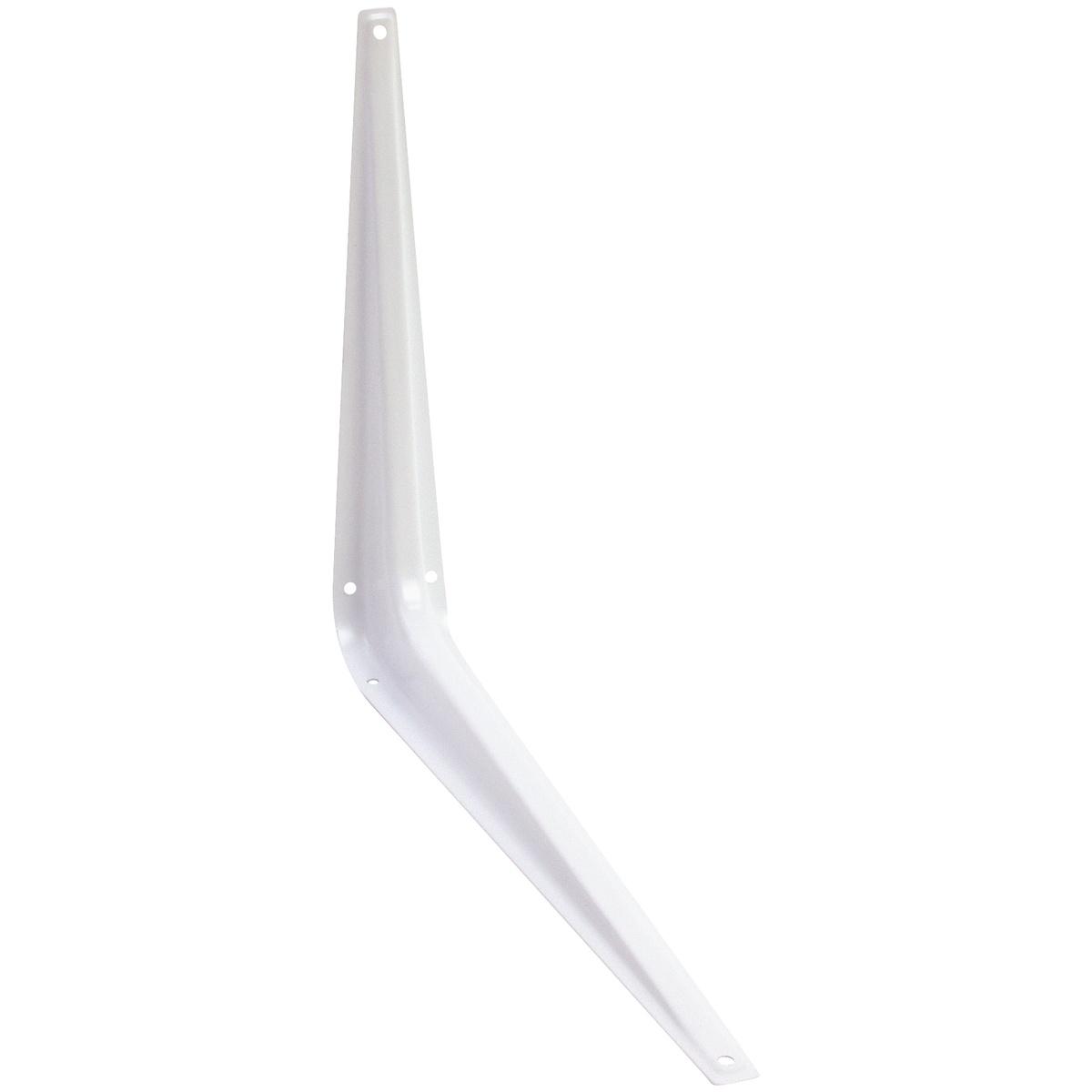 Utility White Steel Shelf Bracket 10" x 12"