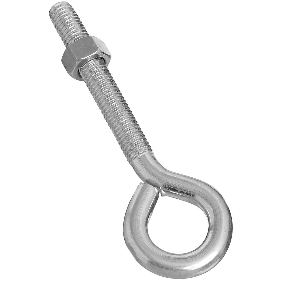 1/2X6 EYE BOLT W/NUT   ZN