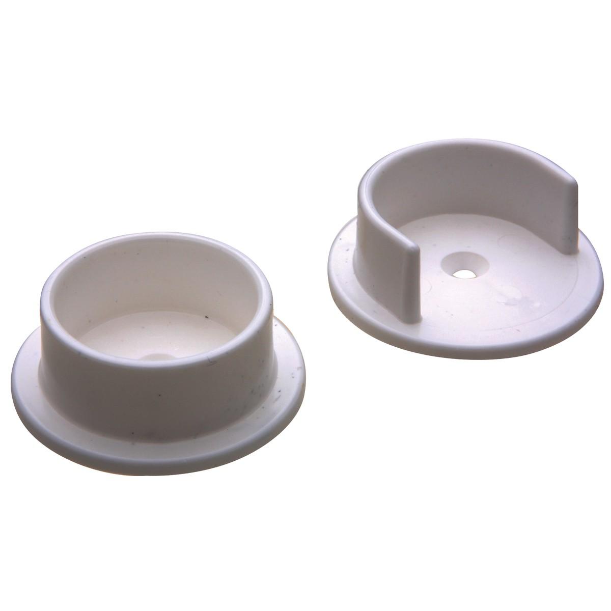POLE SOCKETS 1-3/8IN WHITE   N15