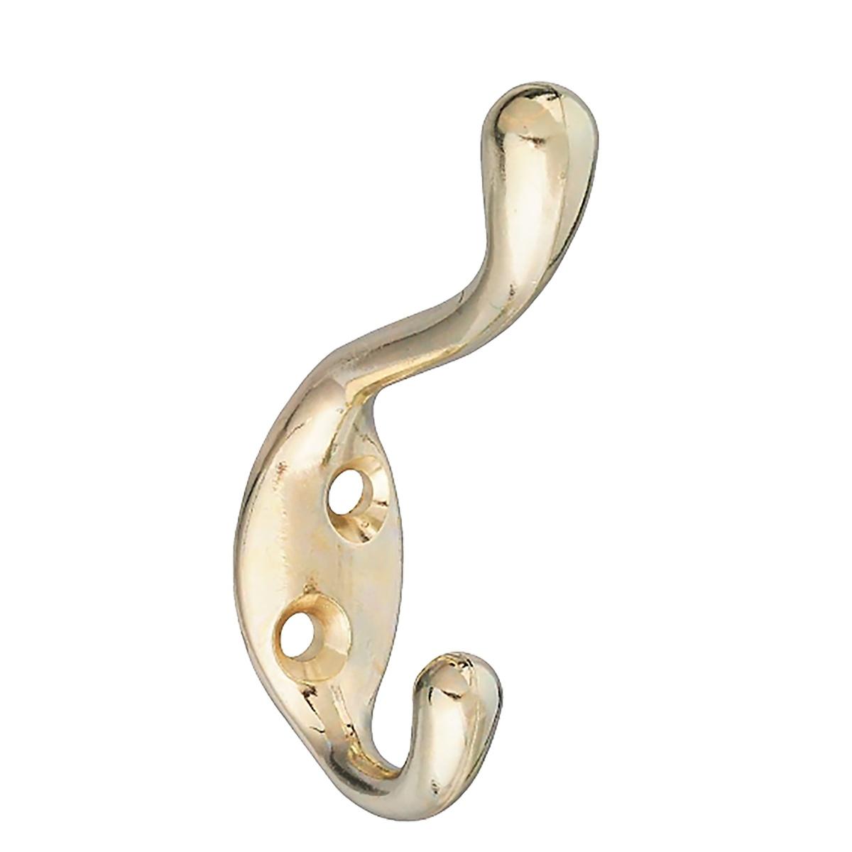 National Hardware Zinc Brass Coat and Hat Hook