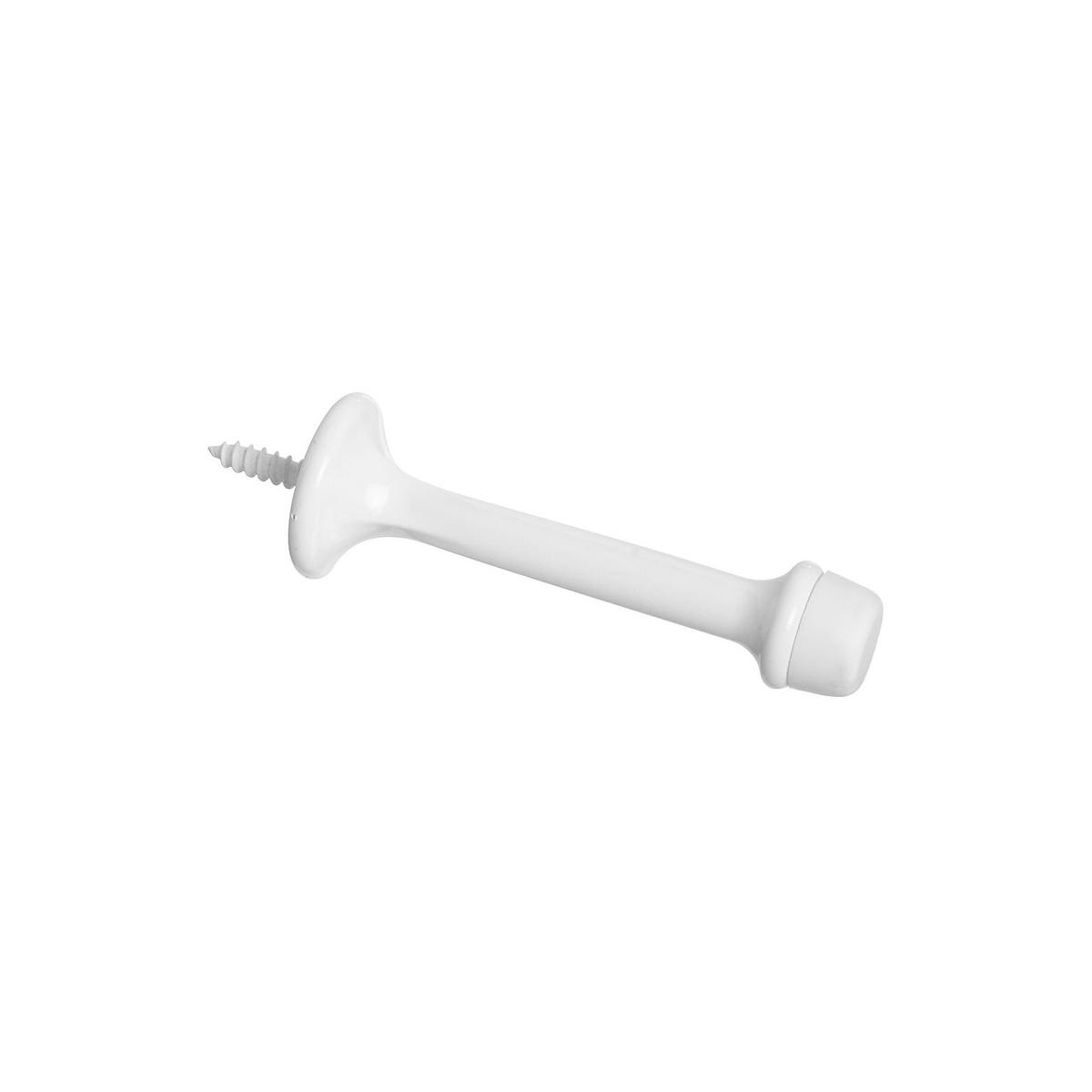 National Hardware White Die-Cast Zinc Rubber Door Stop 3"