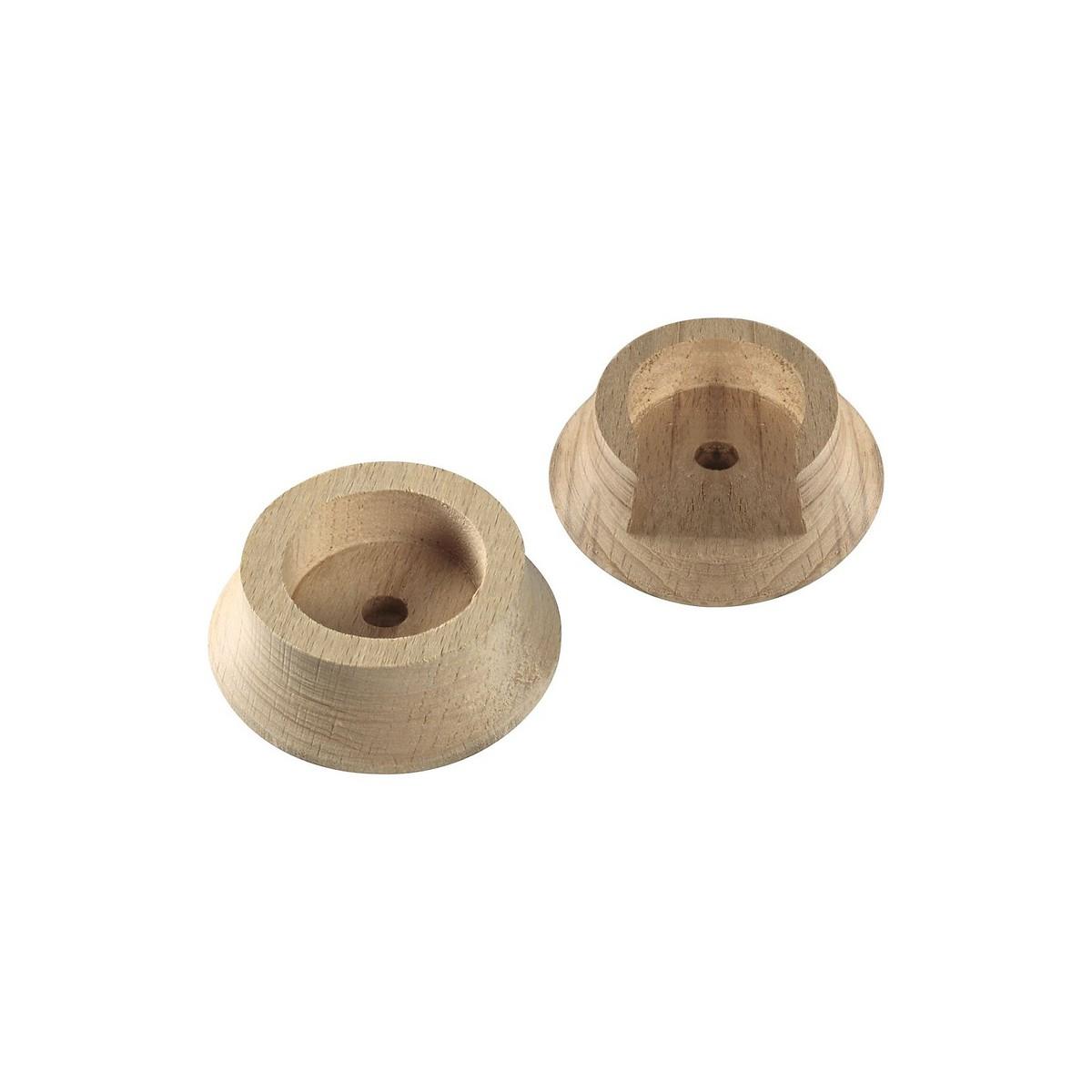 National Hardware Natural Wood Pole Socket Set