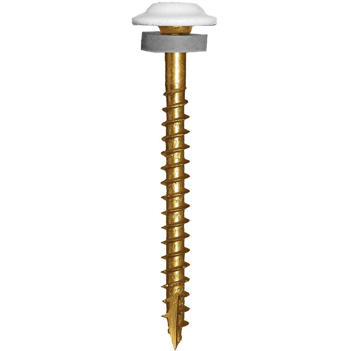 GRK CAB SCREW 8 x 2-1/2" 80P WH