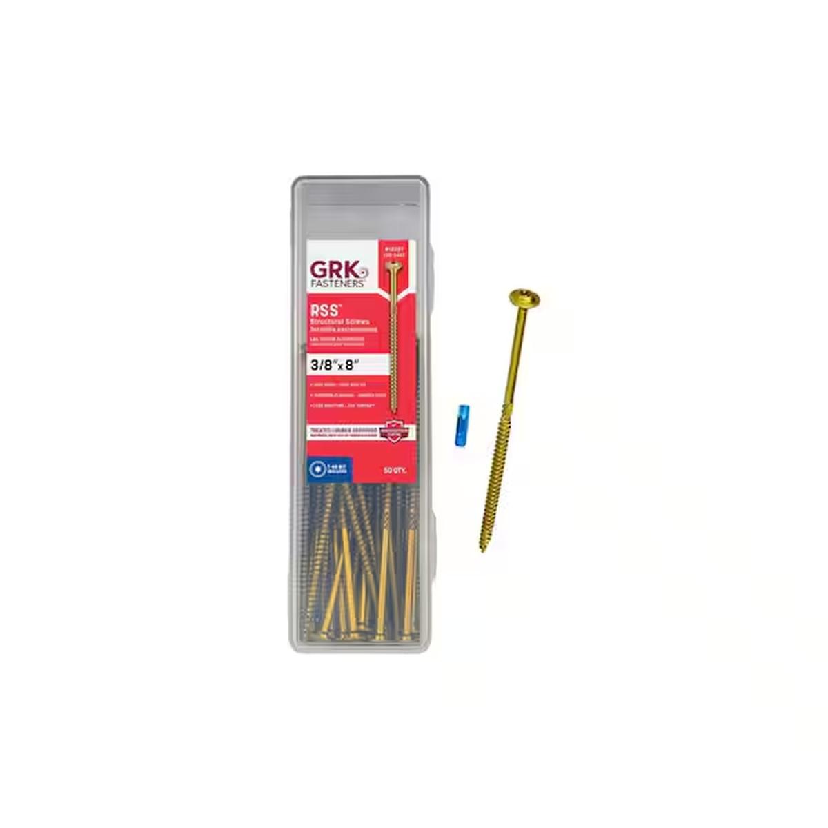 Rss Screws 3/8 X 8" 50Pc