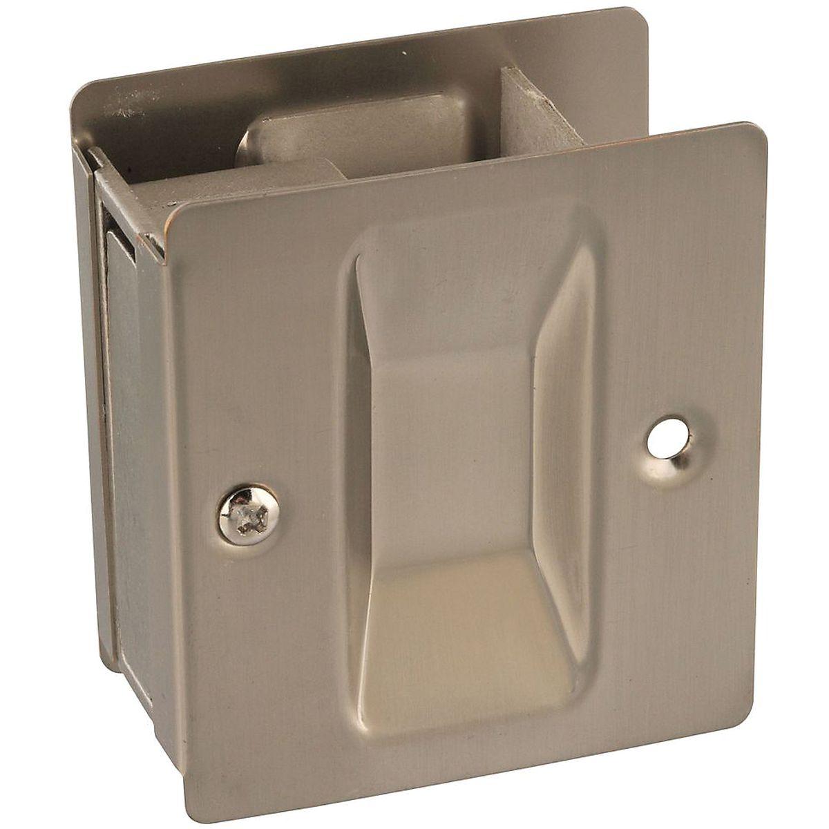 National Hardware Pocket Door Pull Satin Nickel Passage Pull